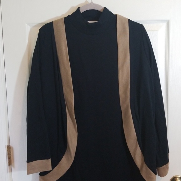 JESSICA LONDON 2PS LONG COLORBLOCK DRESS SZ X - Picture 1 of 4